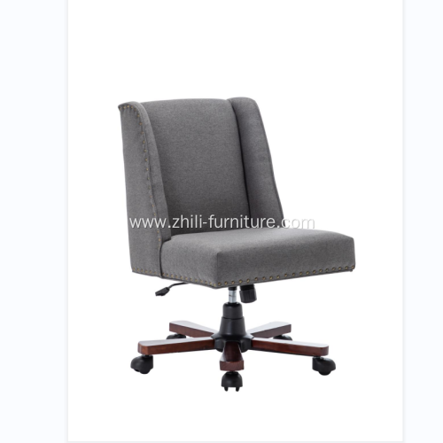 Office Chair With Wooden Base